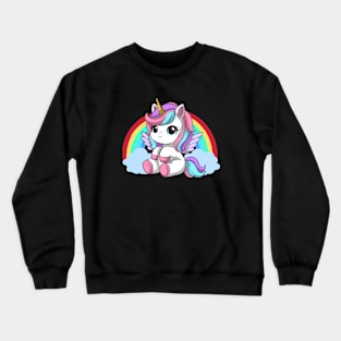 Kawaii Unicorn 2 Crewneck Sweatshirt